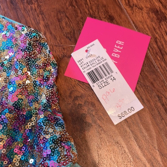 NWT - girls party/cocktail dress size 14 - Sequins, fancy- Holiday Dress🎁 - Picture 7 of 16